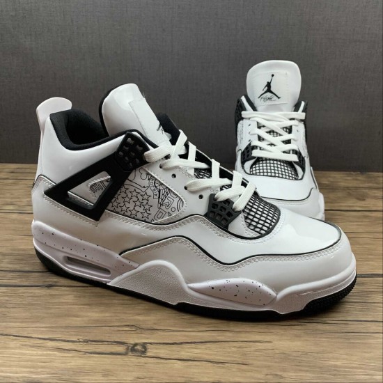 Nike Jordan 4 Retro DIY White Black