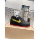 Nike Louis Vuitton Air Force 1 Low By Virgil Abloh Black Gold Red