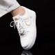 Nike Air Force 1 White Golden Swoosh