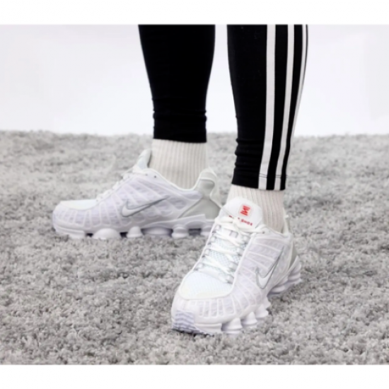 Nike Shox TL White Metallic Silver