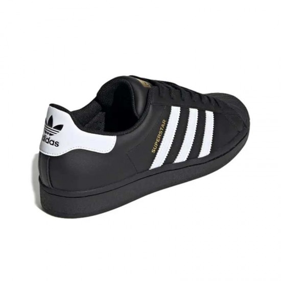 Adidas Superstar Core Black Cloud White Gold