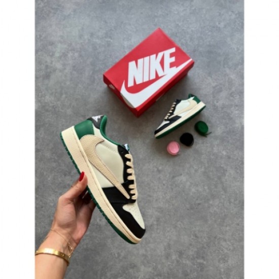 Nike Travis Scott x Air Jordan 1 Low Fragment Green