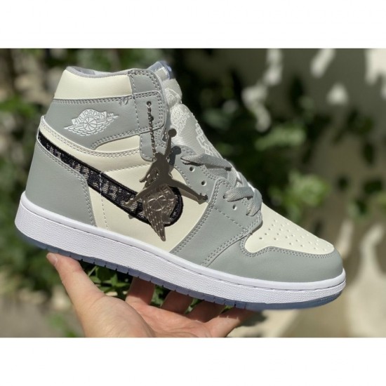 Nike Air Jordan 1 High Dior Grey/White