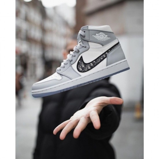 Nike Air Jordan 1 High Dior Grey/White