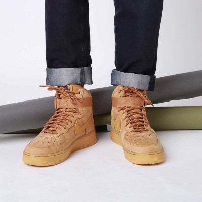 Nike Air Force 1 Mid Wheat Flax Gum Light Brown