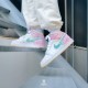 Nike Air Jordan 1 Mid Paint Drip Ice Cream White Pink