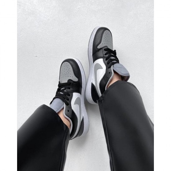 Nike Air Jordan 1 Low Black White Grey