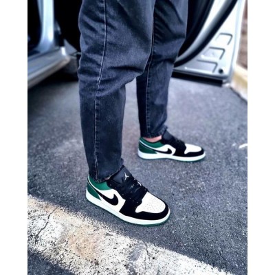 Nike Air Jordan 1 Low White Black Mystic Green