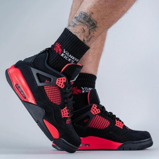 Nike Air Jordan 4 Retro Red Thunder Black White