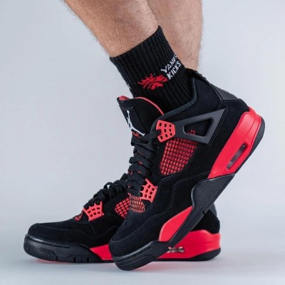 Nike Air Jordan 4 Retro Red Thunder Black White