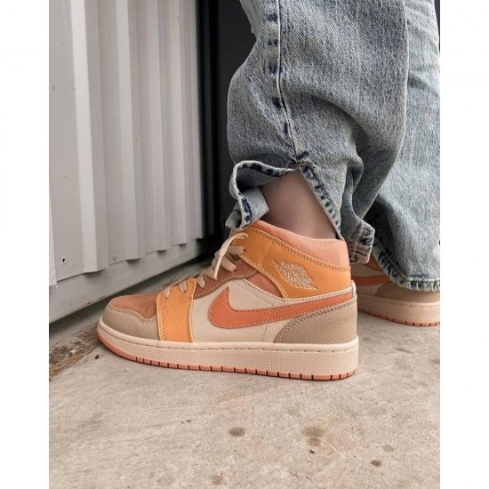 Nike Air Jordan 1 Mid Apricot Orange