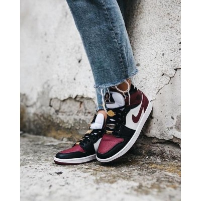 Nike Air Jordan 1 Mid SE Black Dark Beetroot