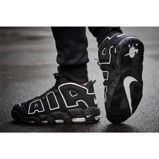Nike Air More Uptempo Black White Nike Air More Uptempo Black White