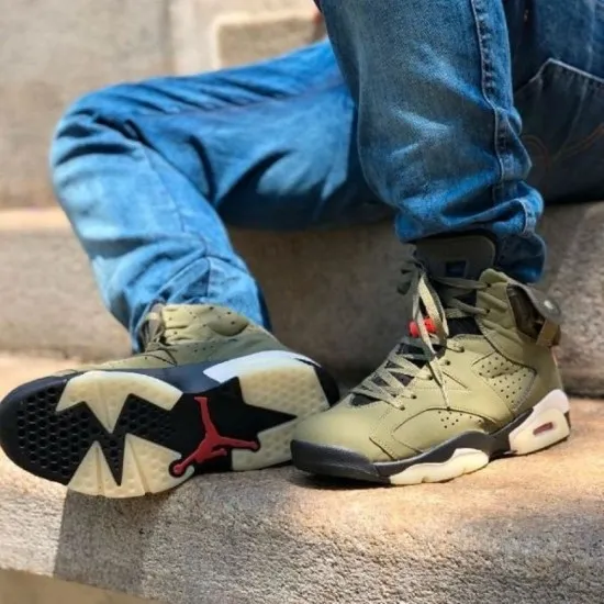 Nike Air Jordan 6 Retro Travis Scott Medium Olive Nike Air Jordan 6 Retro Travis Scott Medium Olive